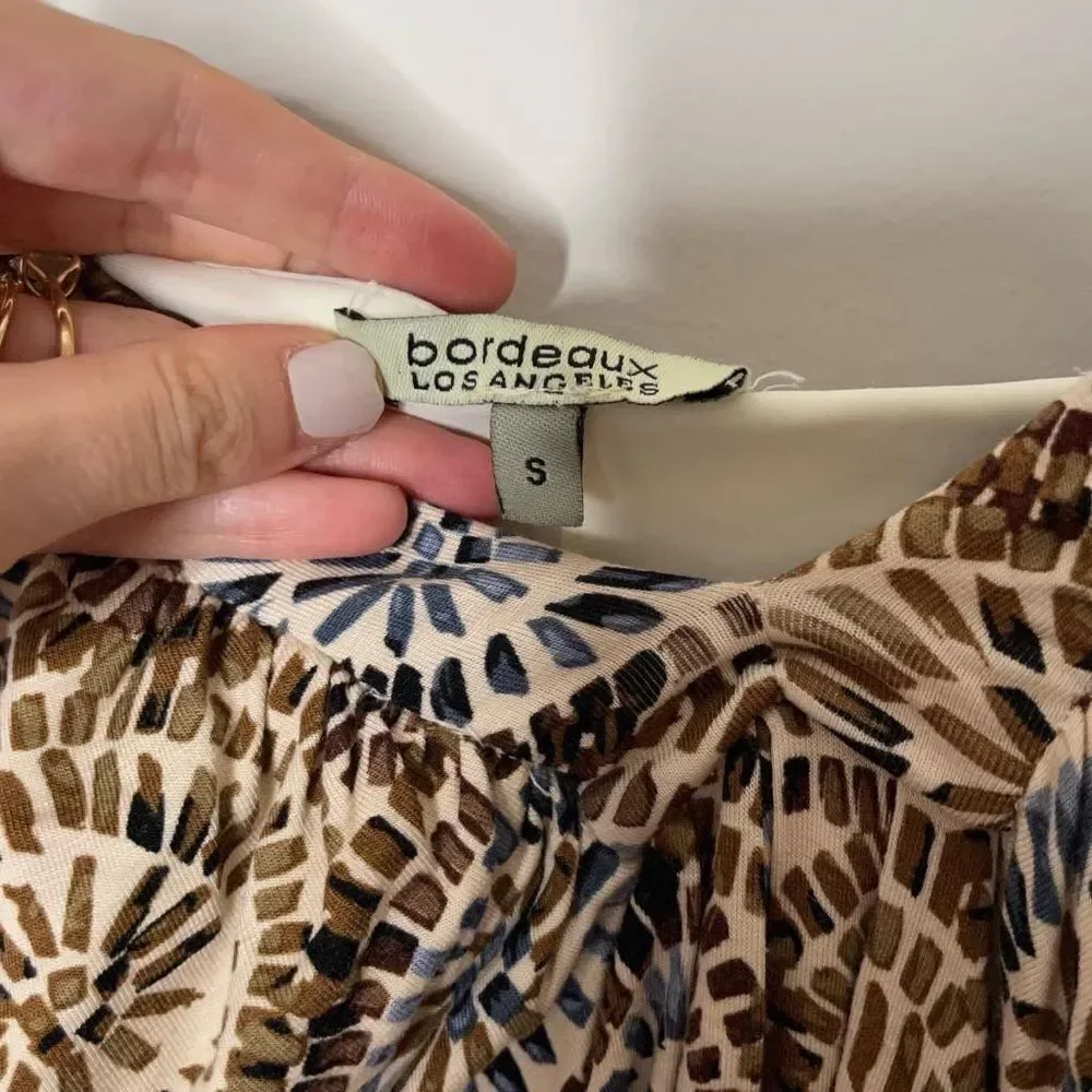 VTG Bordeaux Los Angeles Maxi Dress S‎